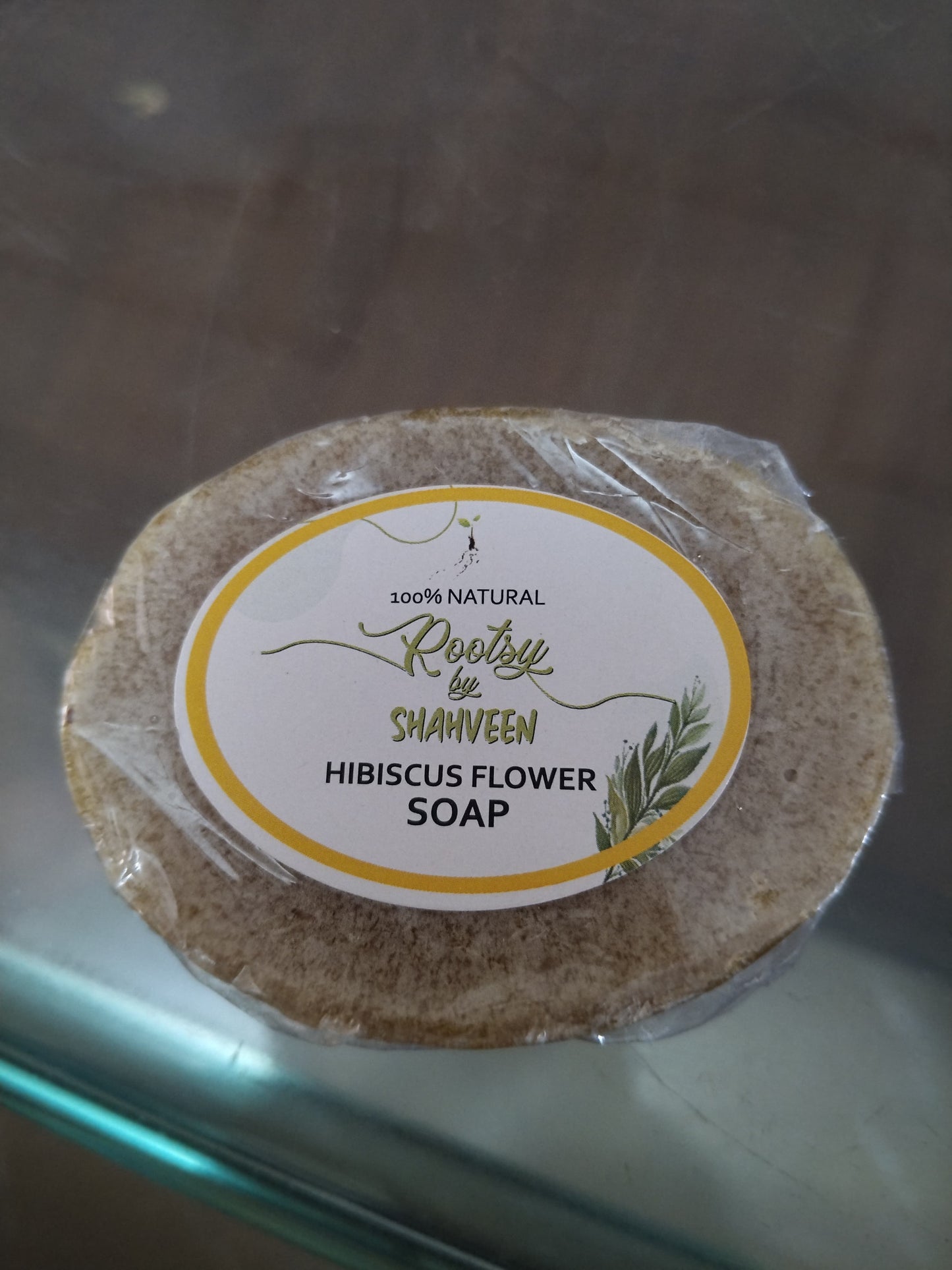 Hibiscus Flower Soap Round